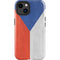 Czech Republic Flag Distressed iPhone 15 Impact Case